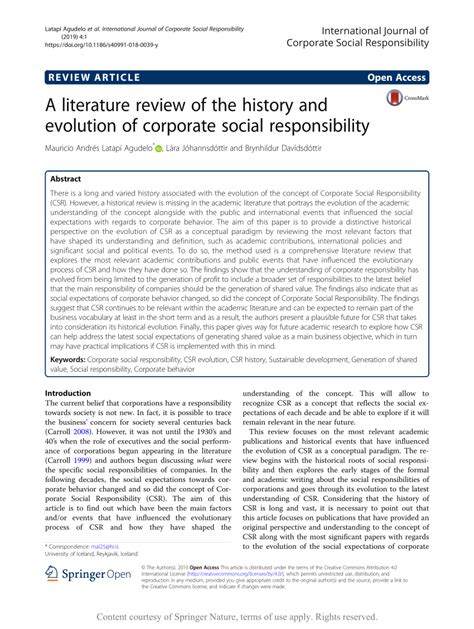 concept of charity in csr|A literature review of the history and evolution of .